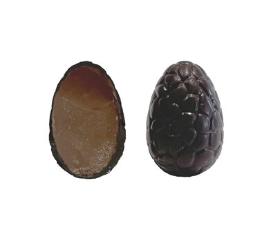 Paaseitje pralin&eacute; pure chocolade 