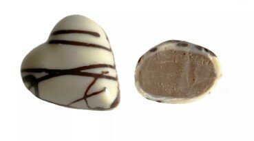 hartje witte chocolade 5 kg 